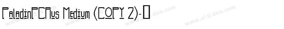PaladinPCRus Medium (COPY 2)字体转换